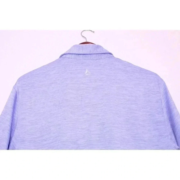 Bermuda Sands Wick Away Tech 1/4 Button Up Golf Shirt Light Blue Men's Size M - Picture 6 of 14